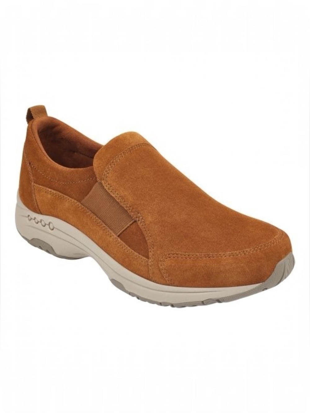 Easy Spirit Trippe Chestnut Suede Slip-On Comfort Sneakers~Walking Shoes 10N